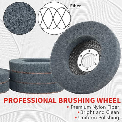 4-1/2 Inch 320 & 600 Grit Scour Flap Disc for Angle Grinder, 10Pcs - color: Maroon/Gray, size: 320/600 Grit - 10Pcs