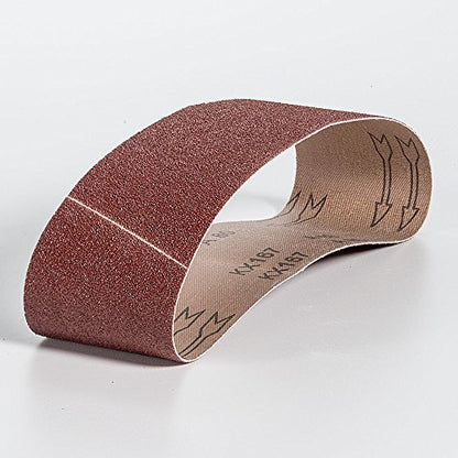 Mercer Industries 107080-3" x 24" Aluminum Oxide Sanding Belts, 80 Grit (10 Pack) - size: 3 x 24, style: 80 Grit