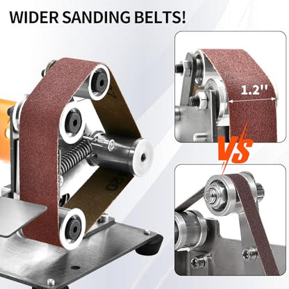 SI FANG Premium Sanding Belts Set 13x1.2 inch for Mini Electric Belt Sander - style: 20pcs Sanding Belts Mix Set