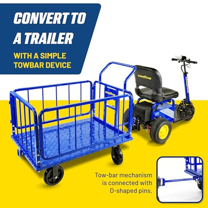 Goodyear Cargo Trailer Heavy-Duty, Utility Cart - 1200 lbs Capacity