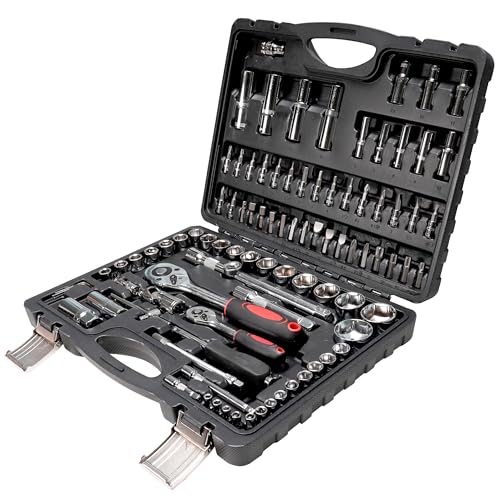 Socket Ratchet Wrench Set, 95PCS Socket Set, Mechanics Tool Set for Car