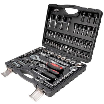Socket Ratchet Wrench Set, 95PCS Socket Set, Mechanics Tool Set for Car