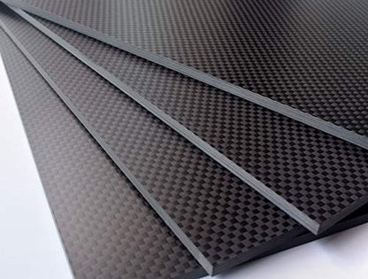 1x300x400mm Plain Matte Carbon Fiber Sheet Plate Panel R/C FPV Frame - size: 300x400x1.0 mm