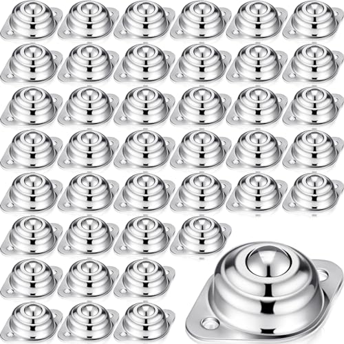 Gisafai 30 Pcs 1/2" Roller Ball Transfer Bearing 400 Lbs Load Capacity - size: 1/2"