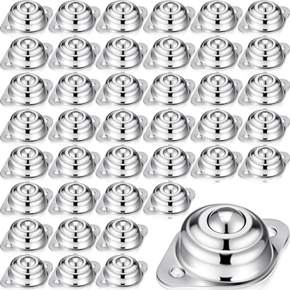 Gisafai 30 Pcs 1/2" Roller Ball Transfer Bearing 400 Lbs Load Capacity - size: 1/2"