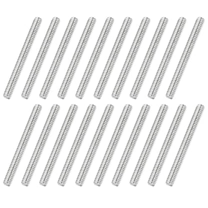 uxcell 20Pcs Fully Threaded Rod M2 x 0.4mm Pitch 20mm/0.8 Inch Threaded - size: M2x0.4mmx20mm