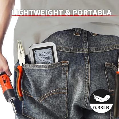Laser Distance Measure Backlit LCD Measuring Tool 328FT - color: 328ft