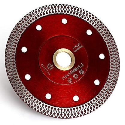 YIJING 4.5" Super Thin Diamond Saw Blade Porcelain Tile Blade with 7/8"-5/8" Arbor for Cutting Ceramic Porcelain Tile Granite Marble(4.5"-1pc) - size: 4.5"-1pc