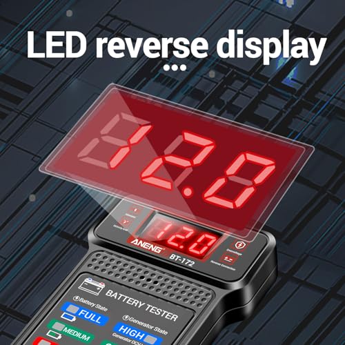 ANENG 12V Car Battery Tester,Automotive Voltmeter and Alternator Analyzer