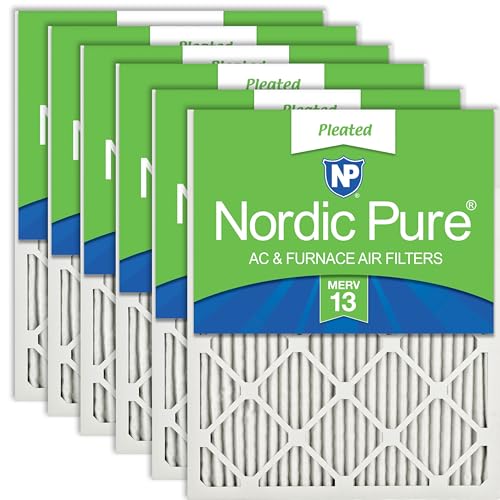 Nordic Pure 16x25x1 Pleated MERV 13 Air Filters 6 Pack - style: MERV 13