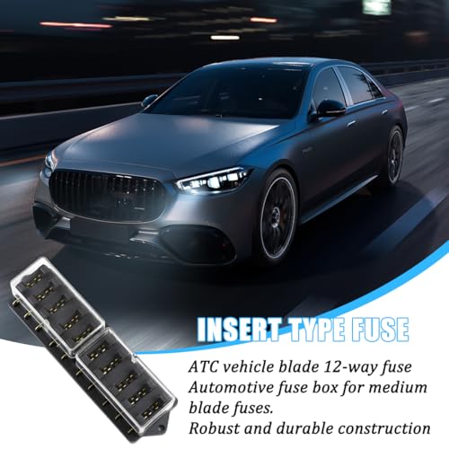 10-Way Covered Standard Blade Fuse Distribution Block - size: 10P