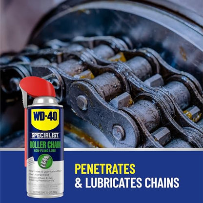 WD-40 Specialist Roller Chain Non-Fling Lubricant, 10 OZ [6-Pack] - size: 6-Pack
