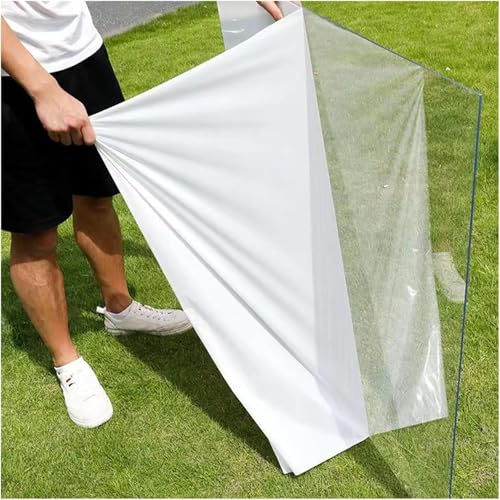 Clear Polycarbonate Roofing Sheet, Acrylic Plastic Sheet Pergola Roofing Canopy Cover Outdoor Awning Shelter for Greenhouse Shed Carport (2x16.4ft(0.6x5m)) - size: 2x16.4ft(0.6x5m)