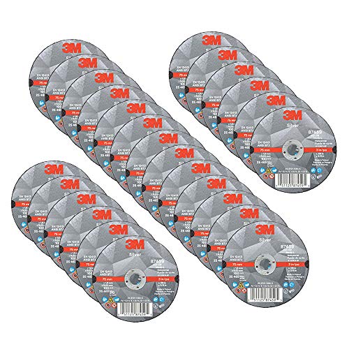 3M Silver Cut-Off Wheel, 87459, 36+, T1, 3 in x 0.06 in x 3/8 in - size: 3 in x .060 in x 3/8 in, style: T1