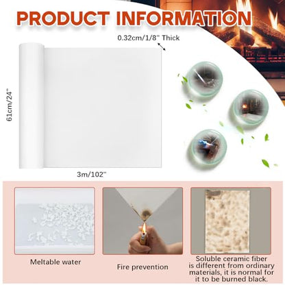 Qilery High Temperature Gasket Paper Alternative 2100f Rated,