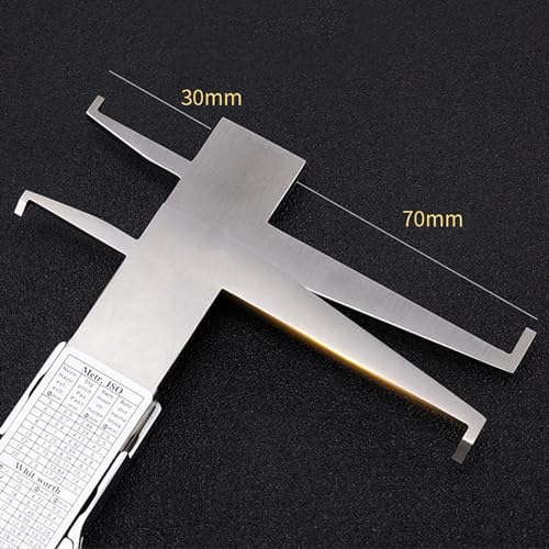 Digital Inside Groove Caliper Electronic Caliper with Upper Jaw and Lower Jaw Groove, 9-300mm/12 Inch, 0.01mm/0.0005", Metric/Imperial, IP54, Stainless Steel (12 Inch) - size: 12 Inch