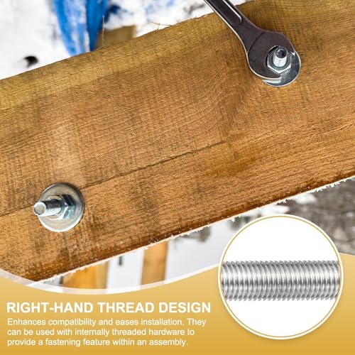 uxcell Fully Threaded Rod M8 x 1mm Pitch 250mm/10 inch Threaded - size: M8x1mmx250mm
