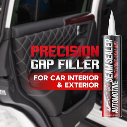 Seam Sealer Automotive Black, Paintable Waterproof Auto Body Sealant - size: 1 pack