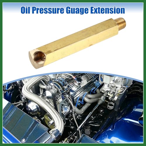 Motoforti Oil Pressure Gauge Extension 1/4" NPT for Ford 260 289 302 V8 Engine Long-lasting