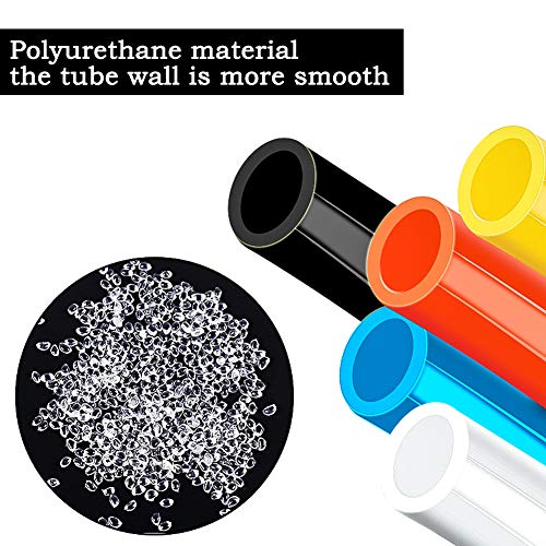 Joywayus 4mm x 2.5mm Pneumatic Tubing Air Compressor Tubing PU Pipe Polyurethane Hose Tube Fluid Gas Transfer 32.8ft 10 Meter Clear - color: Clear, size: 4mm×2.5mm(32.8ft)