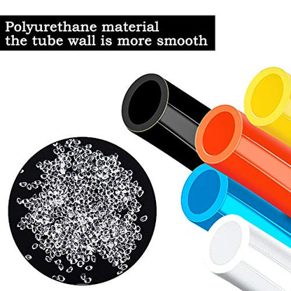 Joywayus 4mm x 2.5mm Pneumatic Tubing Air Compressor Tubing PU Pipe Polyurethane Hose Tube Fluid Gas Transfer 32.8ft 10 Meter Clear - color: Clear, size: 4mm×2.5mm(32.8ft)