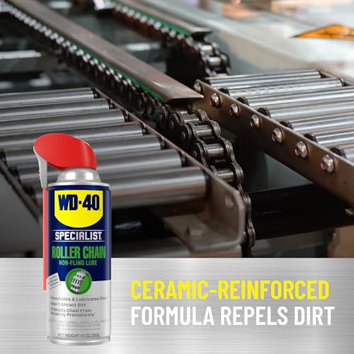 WD-40 Specialist Roller Chain Non-Fling Lubricant, 10 OZ [6-Pack] - size: 6-Pack