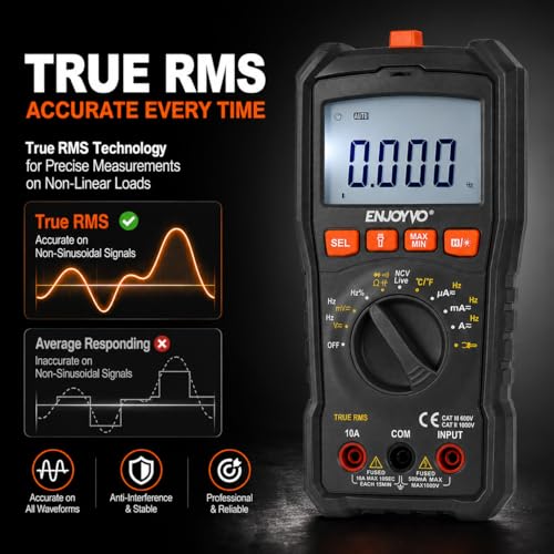 EJ8010 TRMS 5999 Counts Auto-Ranging Digital Multimeter