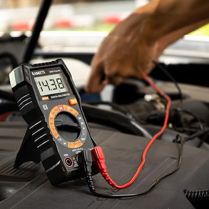 KAIWEETS Digital Multimeter Voltmeter with Case for Car Batterry Test DIY - size: KM100