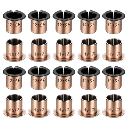 uxcell 40Pcs Flanged Sleeve Bearing, 12mm Bore x 14mm OD x 15mm Length - size: 12×14×15mm