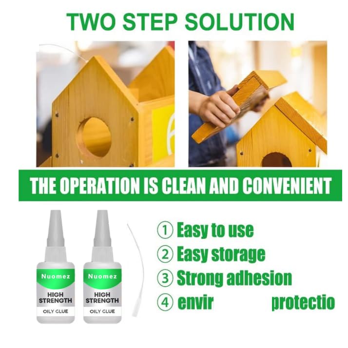 High Strength Oiiy Glue,Universal Super Glue,Welding High-Strength Oiiy Glue, Used for Quick Repair of Metal, Plastic, Wood, Glass, Jade and So On (2pcs)
