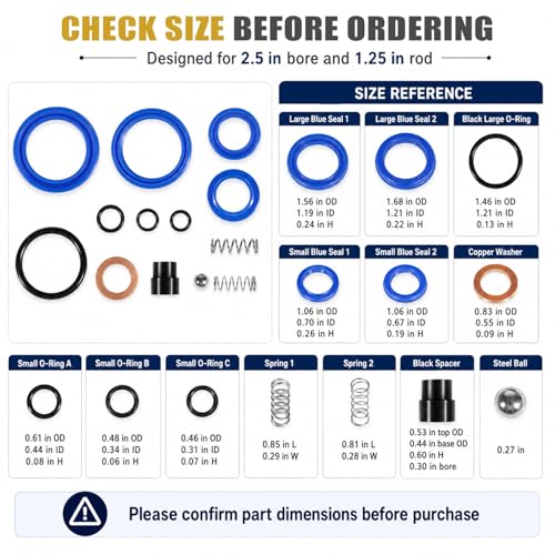WE270158 Pallet Jack Seal Kit for Wesco Pallet Mule 272748, 5000, WIC5000X