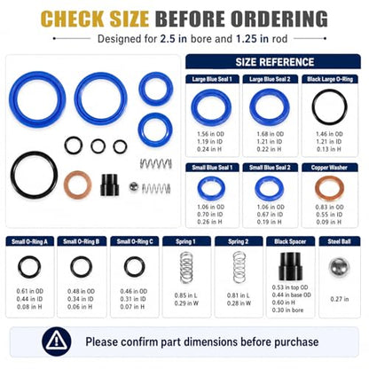 WE270158 Pallet Jack Seal Kit for Wesco Pallet Mule 272748, 5000, WIC5000X