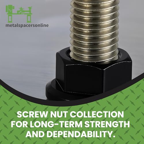 M8 x 1.25 Black Zinc Finish Durable Flange Nuts 10 Pack