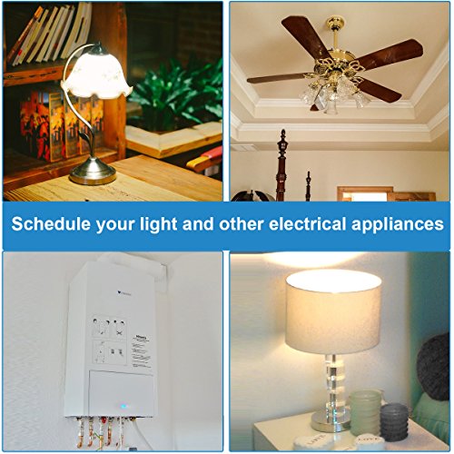 DEWENWILS 7 Day Programmable in Wall Digital Timer Switch for Lights, Fans