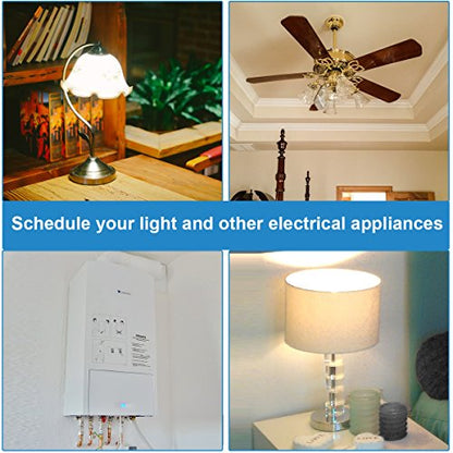 DEWENWILS 7 Day Programmable in Wall Digital Timer Switch for Lights, Fans