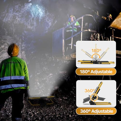 AIKVSXER Portable LED Work Light, 30W 3600LM Job Site Lights, 1 Pack