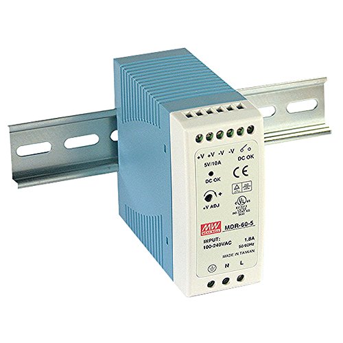 Mean Well MDR-60-12 AC to DC DIN-Rail Power Supply 12V 5 Amp 60W