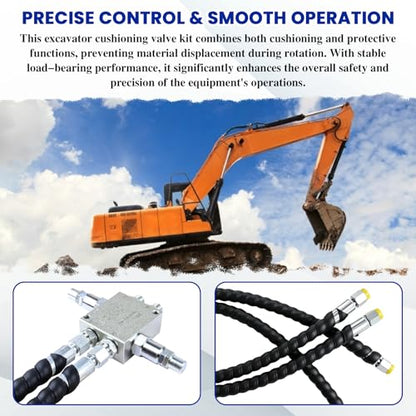Mini Excavator Cushion Valve Kit, Hydraulic Swivel Motor Buffer Valves