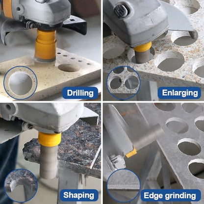 HIGHDRIL Diamond Drill Bits Kit with 5/8-11 for Porcelain Tile Ceramic - size: Thread Set2