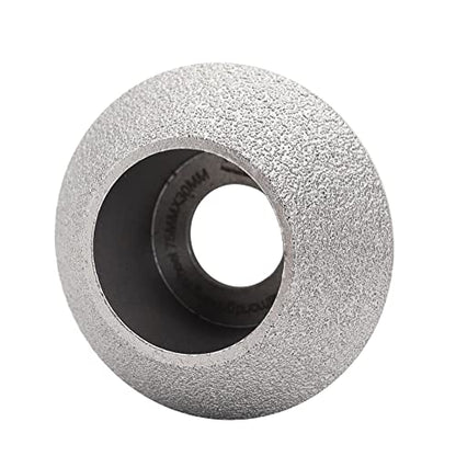 SHDIATOOL 3 - inch Diamond Hand Profile Wheel Height 30mm Convex Curve Edge Grinding Disc Grooving for Stone Marble Granite Rock - size: 30mm Height v shape