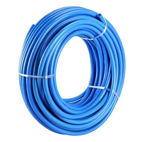 12mm OD 8mm ID Polyurethane PU Air Hose Pipe Tube Kit, 100ft/30M High Flexibility Air Line Tubing and Push to Connect Fittings for Air Line or Fluid Transfer - size: 12mm OD - 100ft/30m