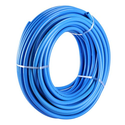 12mm OD 8mm ID Polyurethane PU Air Hose Pipe Tube Kit, 100ft/30M High Flexibility Air Line Tubing and Push to Connect Fittings for Air Line or Fluid Transfer - size: 12mm OD - 100ft/30m
