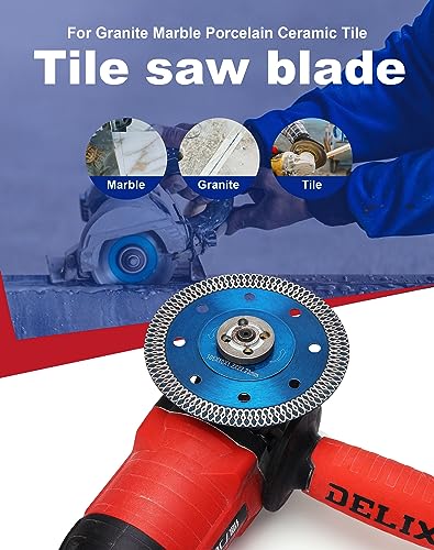 4 in Super Thin Tile Blade Diamond Porcelain Cutting Blade for Cutting Granite Marble Ceramics Porcelain Tiles (4") - size: 4"