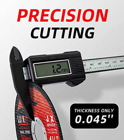 Cut-Off Wheels Cutting Wheel Disc 4-1/2"x3/64''x7/8'' Thin Metal Stainless Steel Cutting Cut Off Disc Blades Grinding Wheel for Angle Grinders 50-Pack - style: 50PCS 4.5"x 0.045"x7/8"