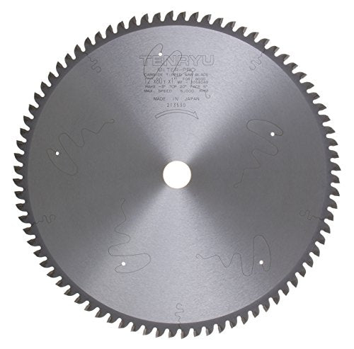 Tenryu MP-30580AB 12" Carbide Tipped Saw Blade (80 Tooth ATAFR Grind - 1" Arbor - 0.118 Kerf)