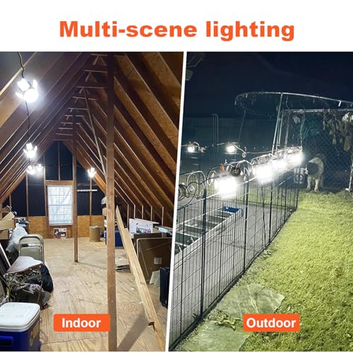 70w LED Temporary Work Light,10500Lm 5000K Super Bright Construction Lights 4 Adjustable Light Panels,Led Work Light IP67 Dust Waterproof with Hook Portable Linkable for Job Site Garage Lighting - size: 70 W