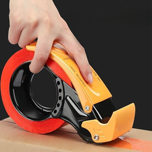 Heavy-Duty Manual Tape Dispenser 1.97" Wide - Industrial Metal Box Sealer with Ergonomic Grip & Non-Slip Base Secure Sealing for Shipping, E-commerce, Home, Moving & Storage Includes Replaceable
