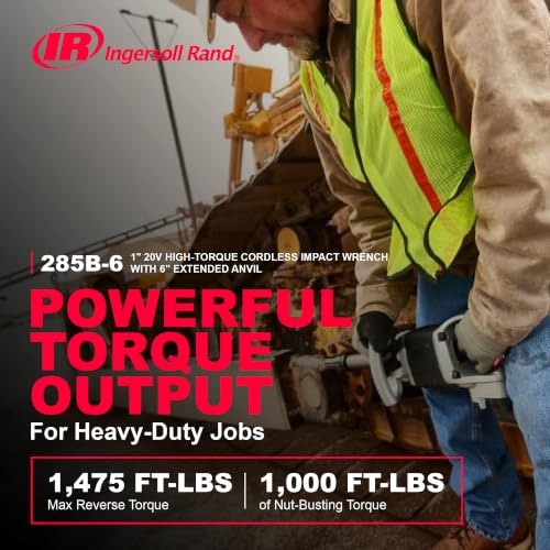 Ingersoll Rand 285B-6 1" Drive Cordless Pneumatic Impact Wrench - style: 1 Inch Drive - 6 Inch Anvil