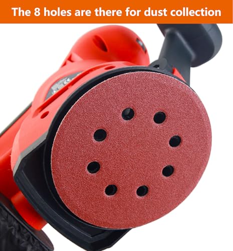 5-Inch Hook and Loop Sanding Discs for Random Orbital Sander, Assorted Sandpaper 40-1000 Grits, 110 PCS - size: 40-1000