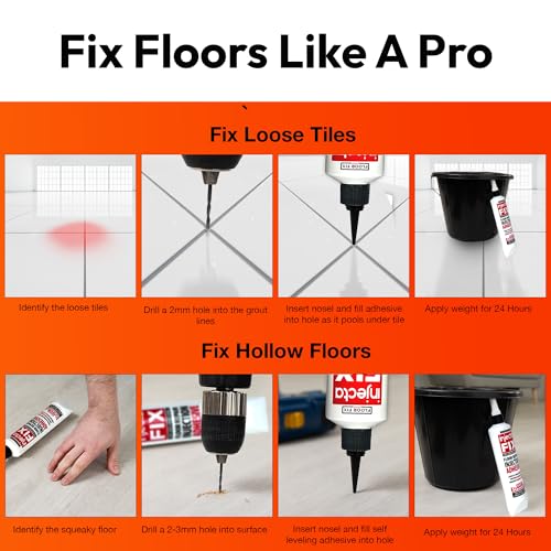 Inject-A-Fix Easy Squeeze Floor and Tile Repair Kit – Loose & Hollow Floors - color: 1